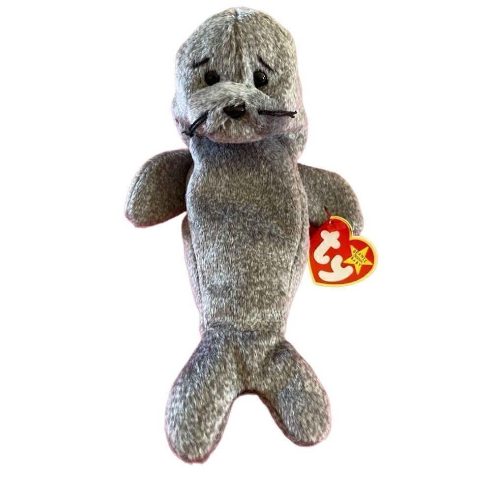 1998 1999 Slippery The Seal Ty Beanie Babies Mismatched Dates Plush Collectible